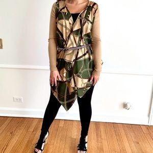 Michael Kors open cardigan with belt